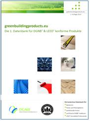 greenbuildingproducts.eu DGNB LEED Produkte Flyer