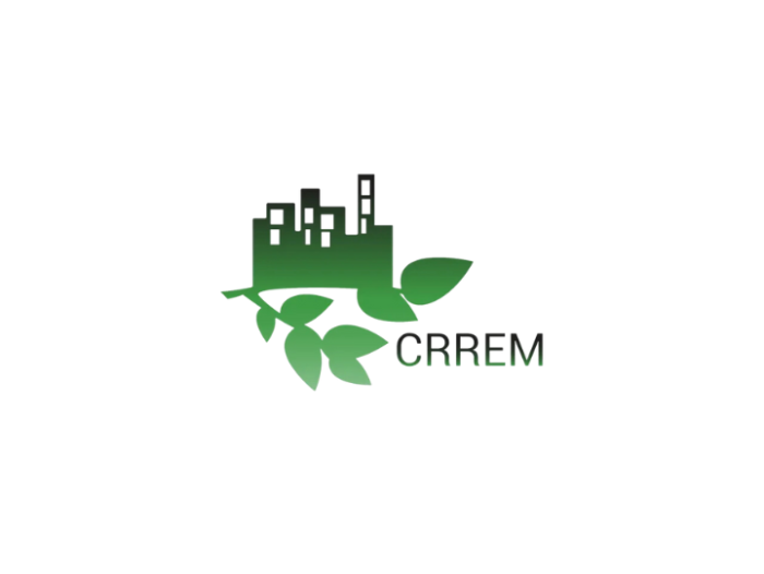 Das Logo des Carbon Risk Real Estate Monitor (CRREM)