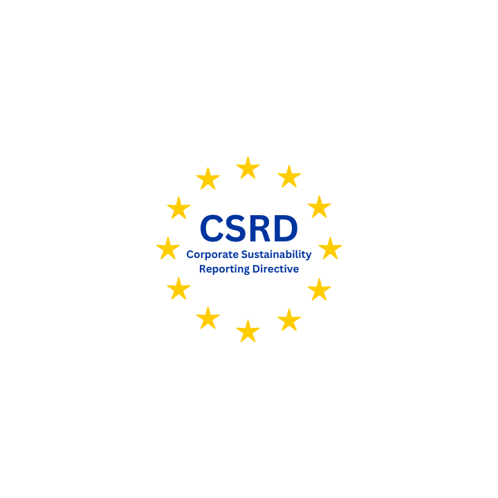 Das Logo der Corporate Sustainability Reporting Directive (CSRD)