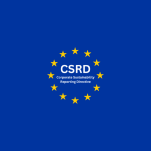 Das Logo der Corporate Sustainability Reporting Directive (CSRD)