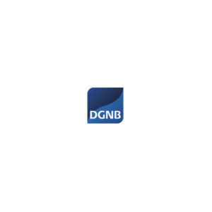 Das Logo der Deutschen Gesellschaft für Nachhaltiges Bauen (DGNB)