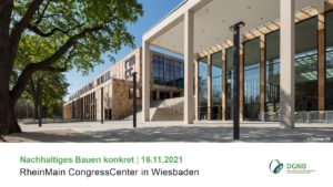DGNB Zertifizierung, RheinMain CongressCenter