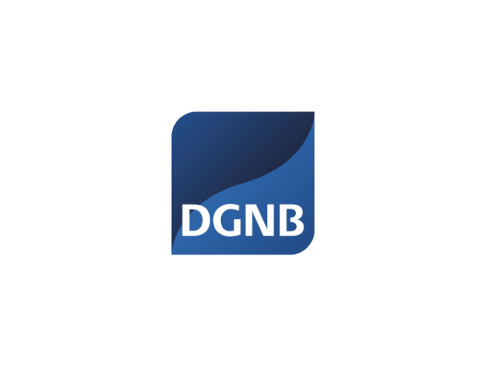 Das Logo der Deutschen Gesellschaft für Nachhaltiges Bauen (DGNB)