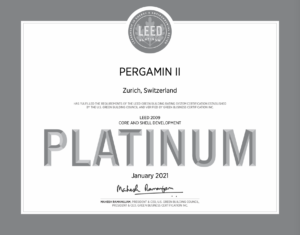 LEED Zertifikat Silber Gold Platin Silver Platinum